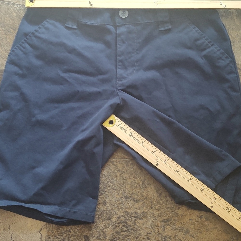 Cat & Jack School Uniform Shorts Kids 12 Navy Blue Excellent Chino Flat Front